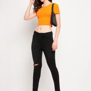 Madame Black Denim Ripped