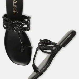 Aurelia Woven Design Open Flat-Zdorothy