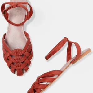 AURELIA RUST Almond Toe Flat-ZFAYE