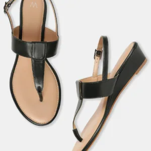 W Solid Almond Toe Wedge-Wrachel