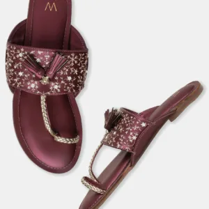W Embroidered Open Flat