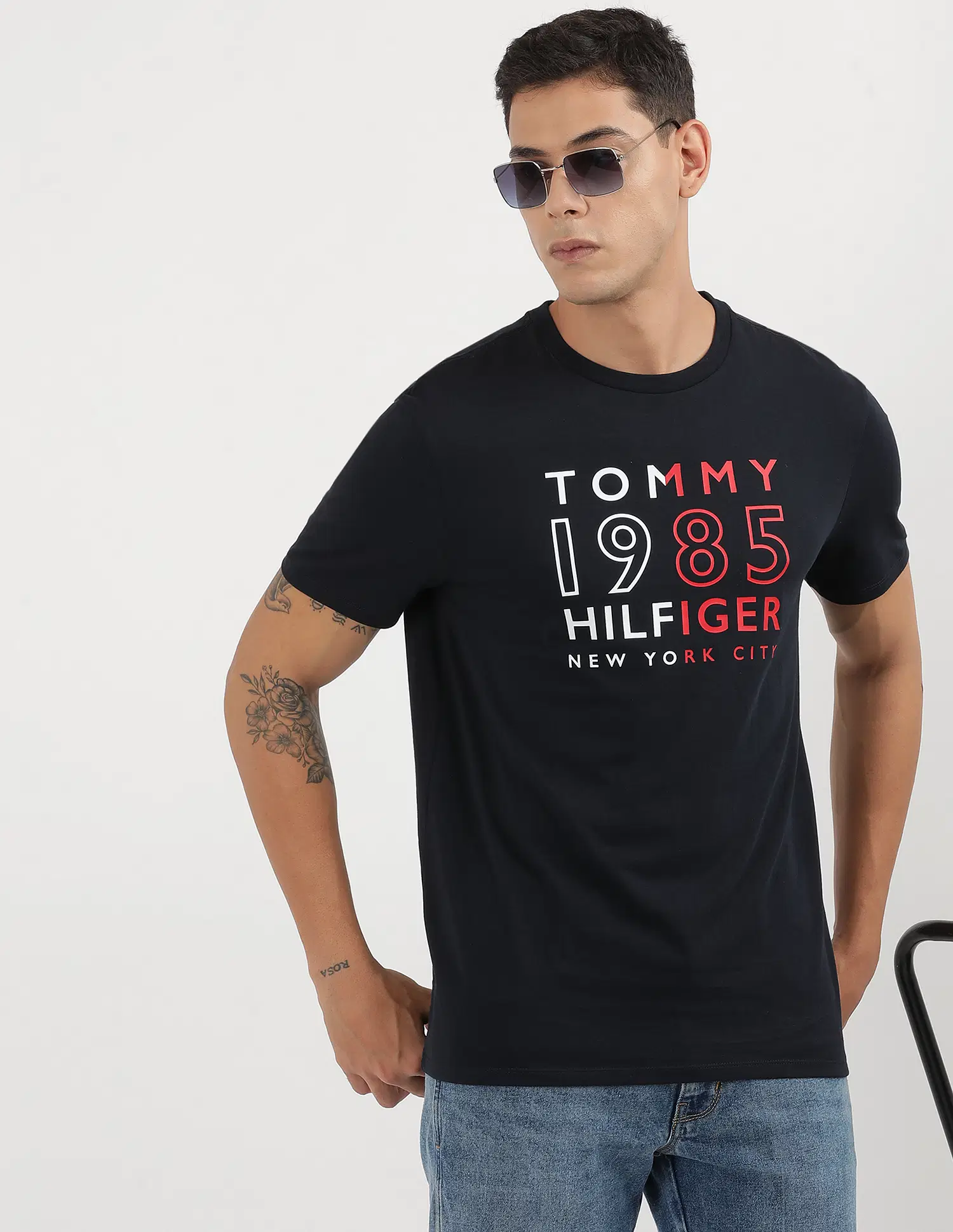 Men Typography Printed Regular Fit T-shirt