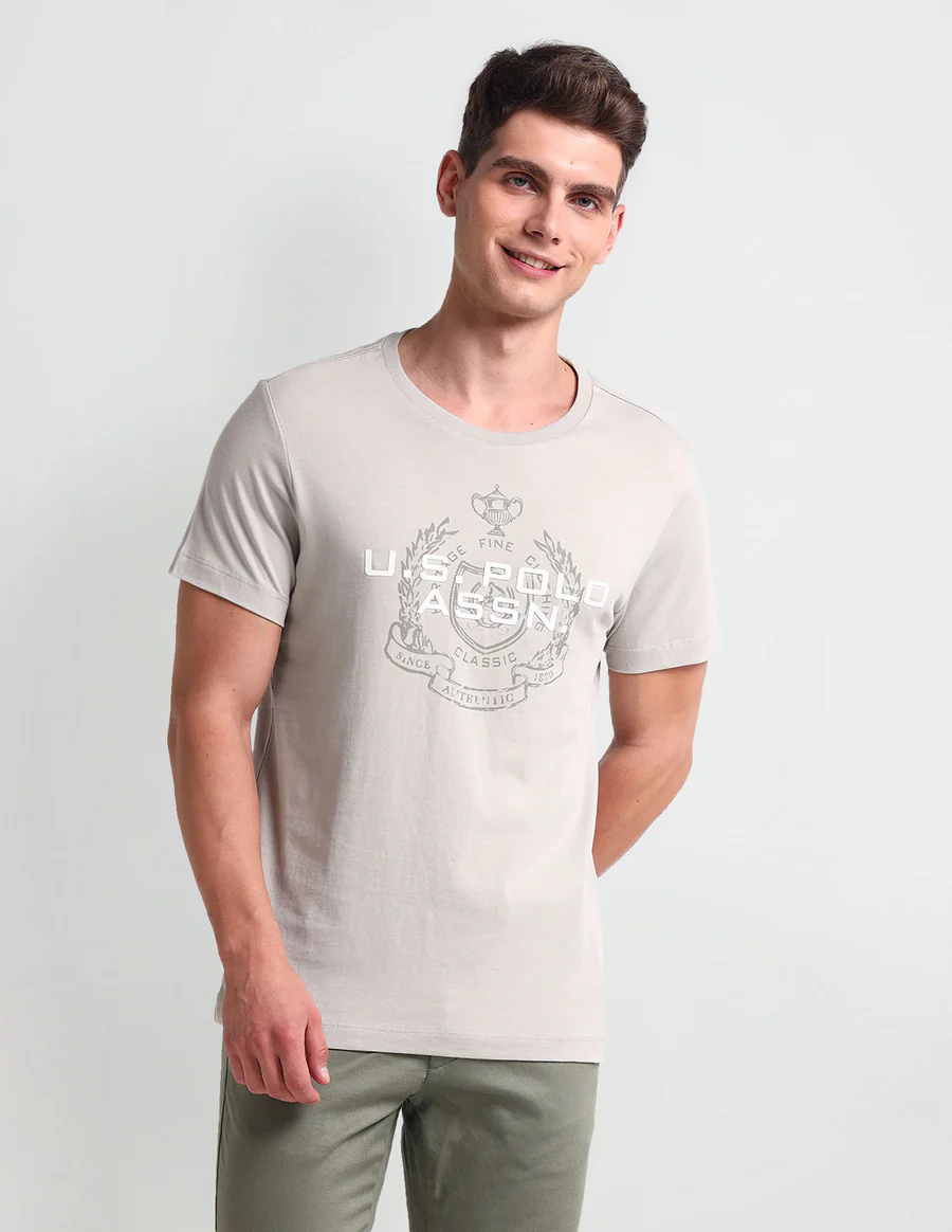 Muscle Fit Brand Print T-Shirt