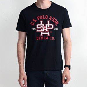 Mens Brand Interlock Printed Round Neck Cotton Slim Fit T-shirt